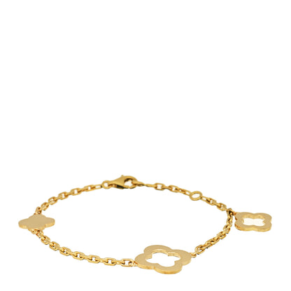 Van Cleef & Arpels 18K Yellow Gold 3 Motifs Byzantine Alhambra Bracelet 1 of 6