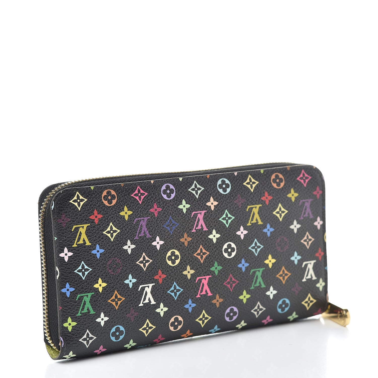 Louis Vuitton Monogram Multicolor Zippy Wallet Black Pistachio 3 of 7