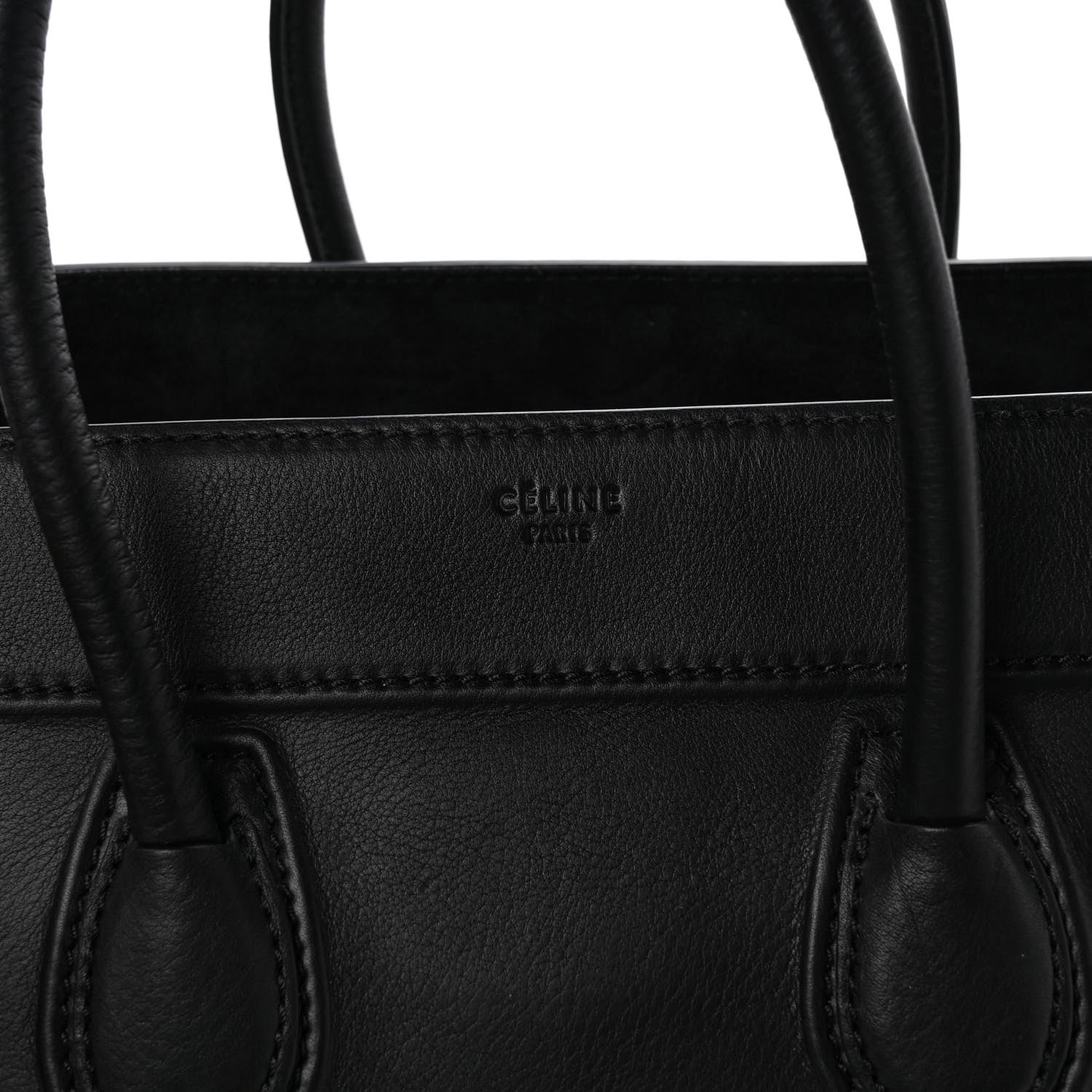 Celine Smooth Calfskin Medium Phantom Luggage Black 6 of 11