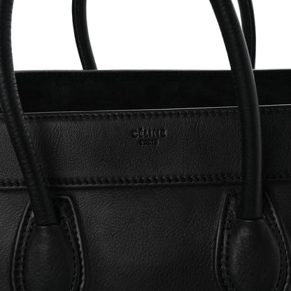 Celine Smooth Calfskin Medium Phantom Luggage Black 6 of 11