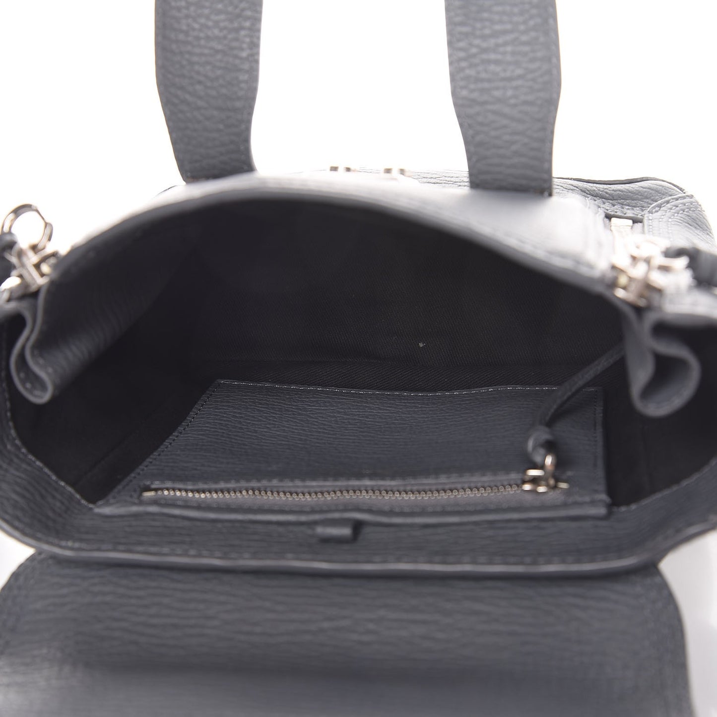 3.1 Textured Calfskin Mini Pashli Satchel Storm