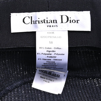 Christian Dior Cotton Baseball Cap 58 Navy 8 of 11