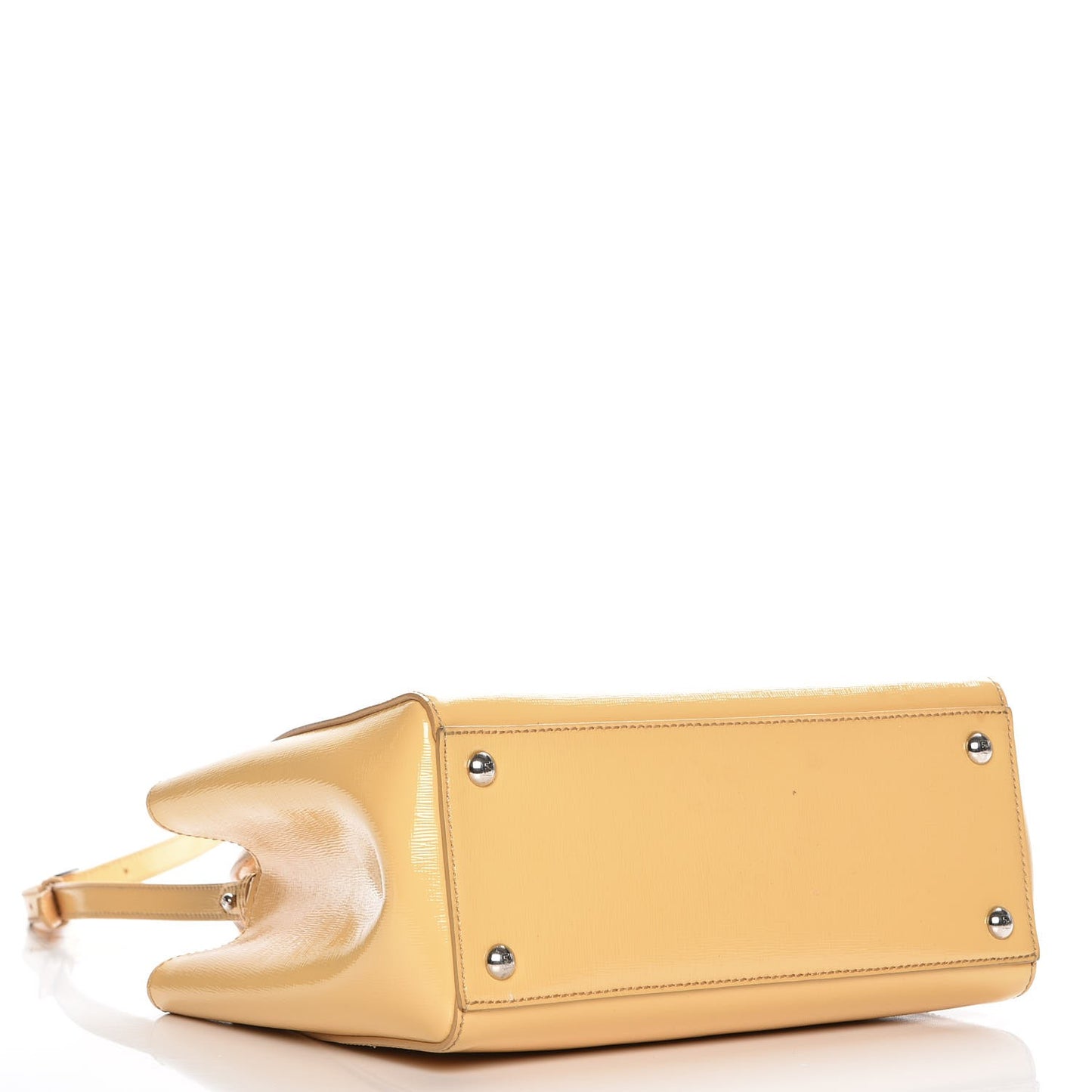Vitello Vernice Camoscio Petite 2Jours Tote Alchemy Yellow