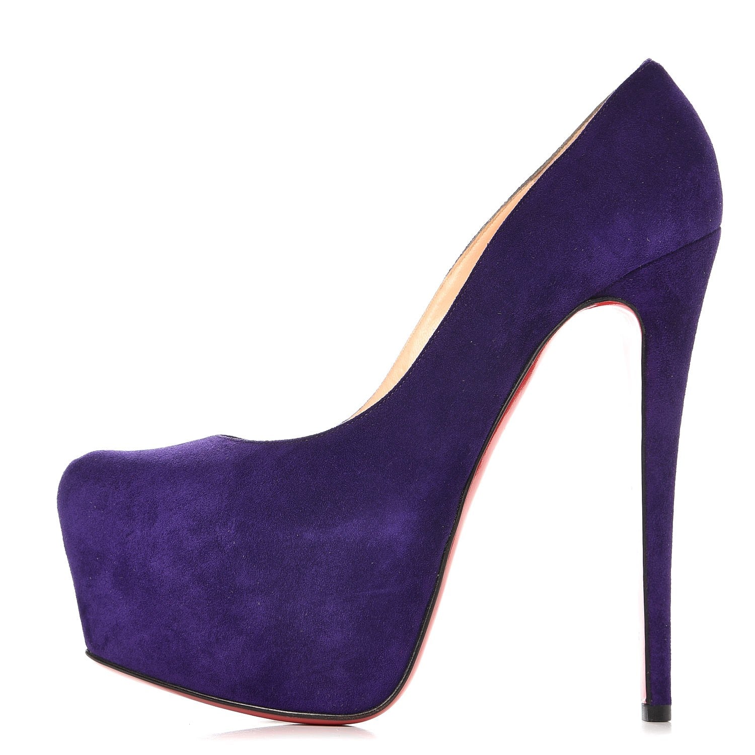 Christian Louboutin Suede Daffodile 160 Pumps 38 Violet 1 of 7