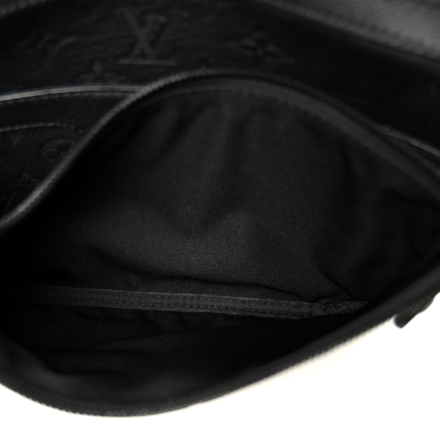 Louis Vuitton Calfskin Monogram Shadow Trio Messenger Black 7 of 10