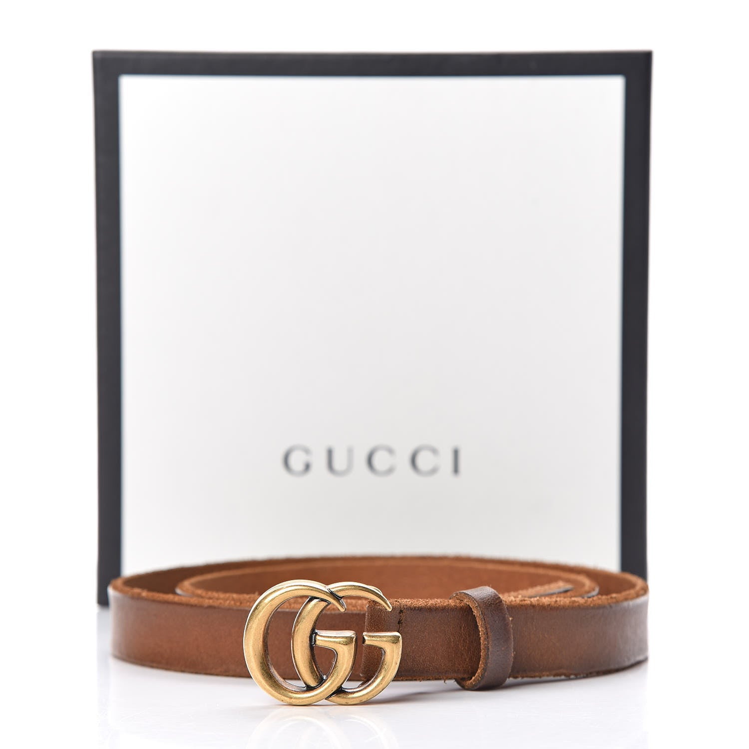 Gucci Faded Calfskin Double G 20mm Belt 85 34 Cuir 7 of 7