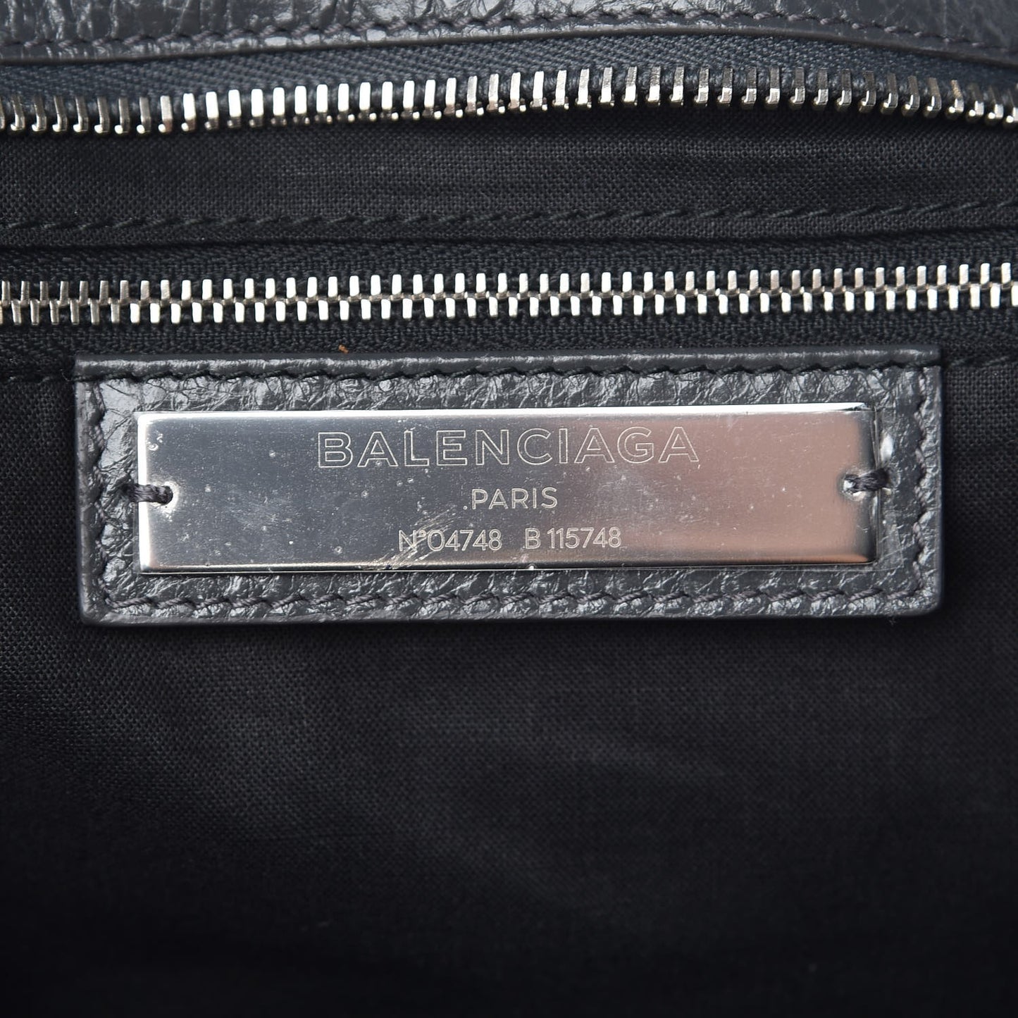 Agneau Classic Silver Hardware City Gris Fossile Anthracite