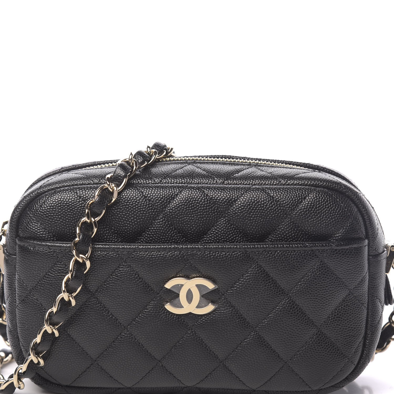 Chanel Caviar Quilted Camera Case Black 10 of 10