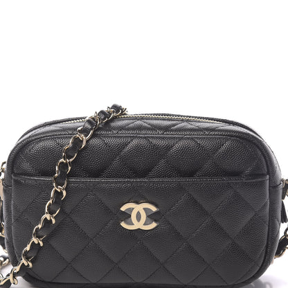Chanel Caviar Quilted Camera Case Black 10 of 10