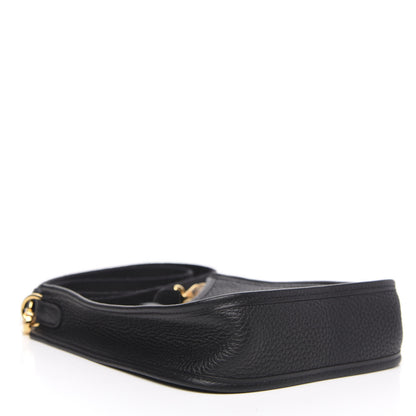 Hermes Taurillon Clemence Evelyne TPM Black 4 of 10