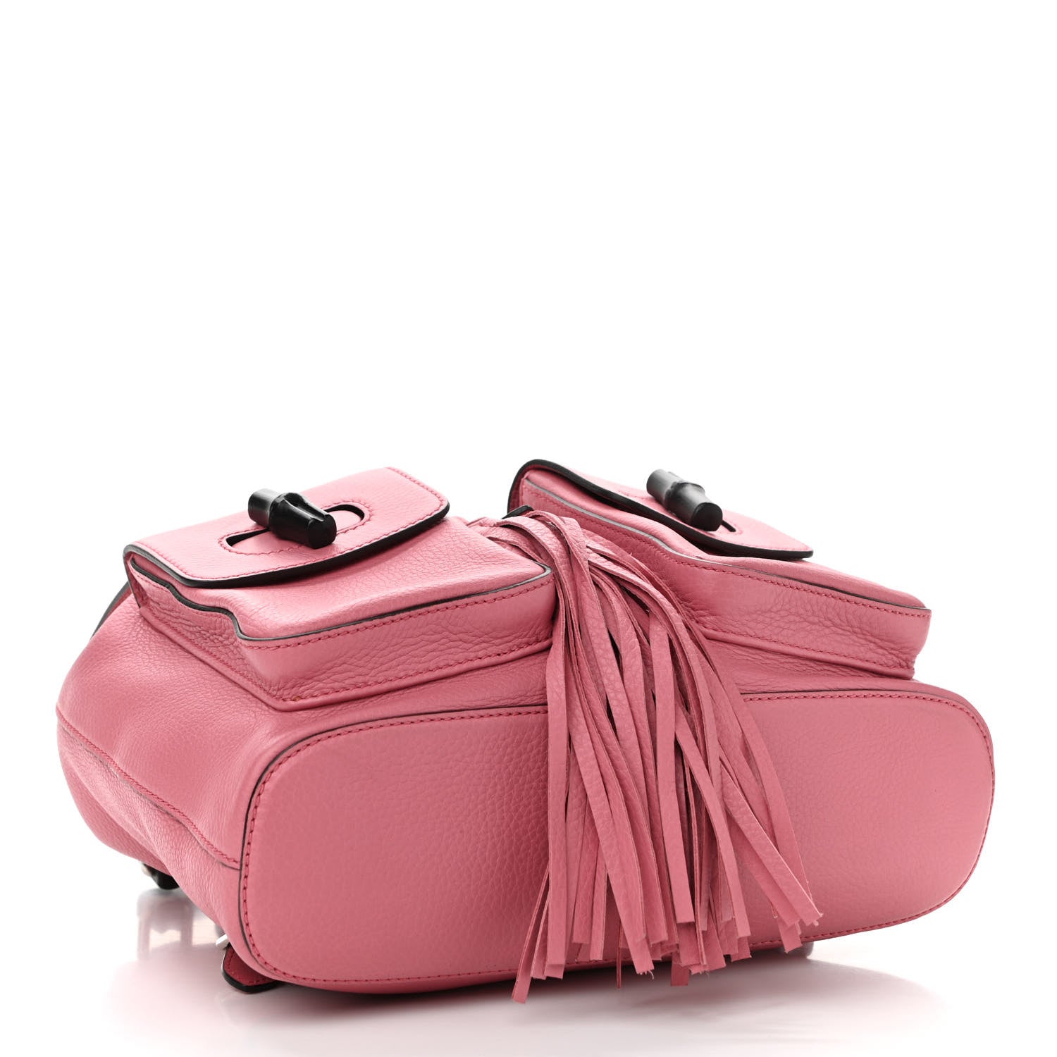 Gucci Cellarius Calfskin Medium Bamboo Backpack Glossy Pink 3 of 11