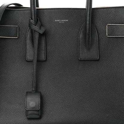 Saint Laurent Calfskin Small Sac De Jour Black White 7 of 13