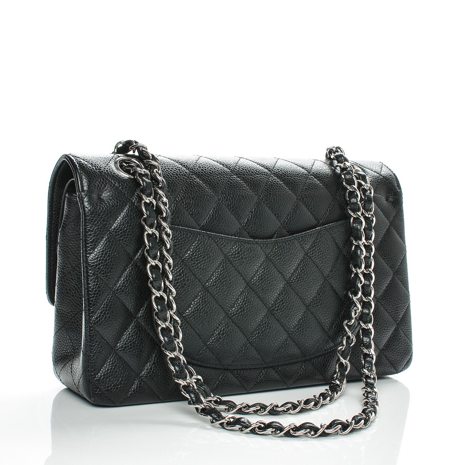 Chanel Caviar Quilted Medium Double Flap Black 3 of 7