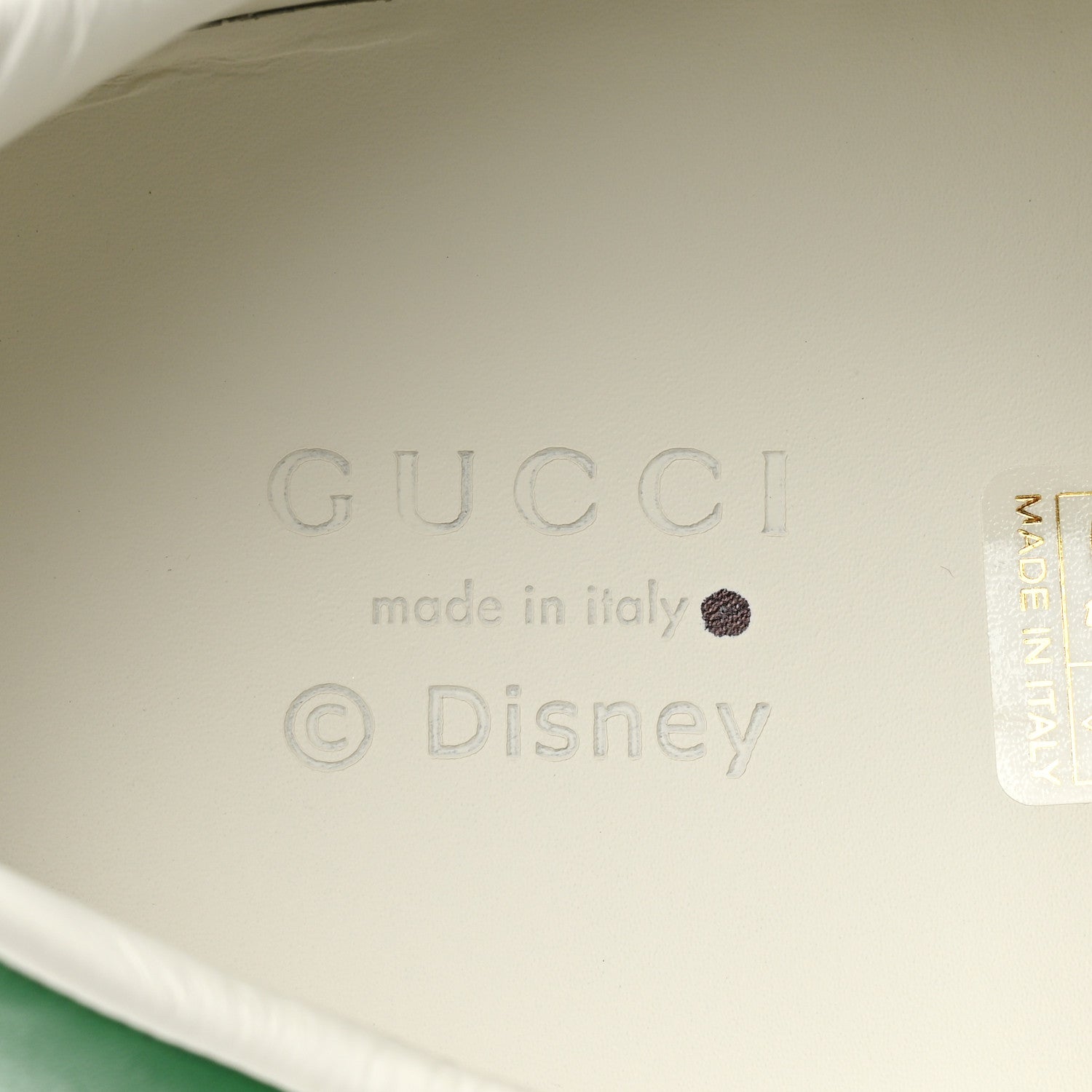Gucci X DISNEY Calfskin Miro Soft Web Donald Duck Womens Ace Sneakers 40.5 White New Shamarock 8 of 10