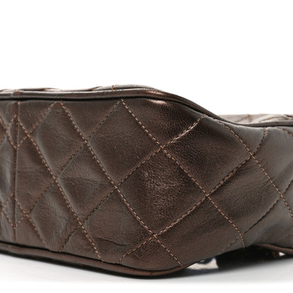 Chanel Metallic Lambskin Quilted Tassel Camera Case Bronze 11 of 11