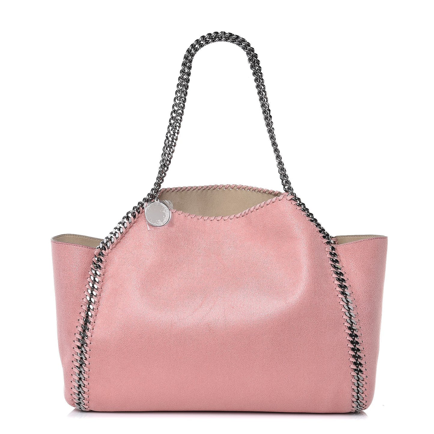 Shaggy Deer Falabella Reversible Tote Blush Pink Beige