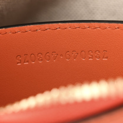 Gucci Calfskin GG Matelasse Chain Handbag Deep Orange Natural 7 of 12
