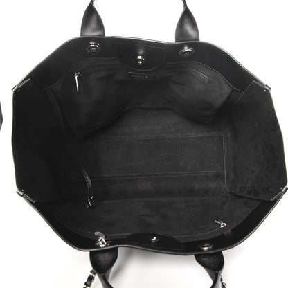 Chanel Caviar Large Studded Deauville Tote Black 4 of 7
