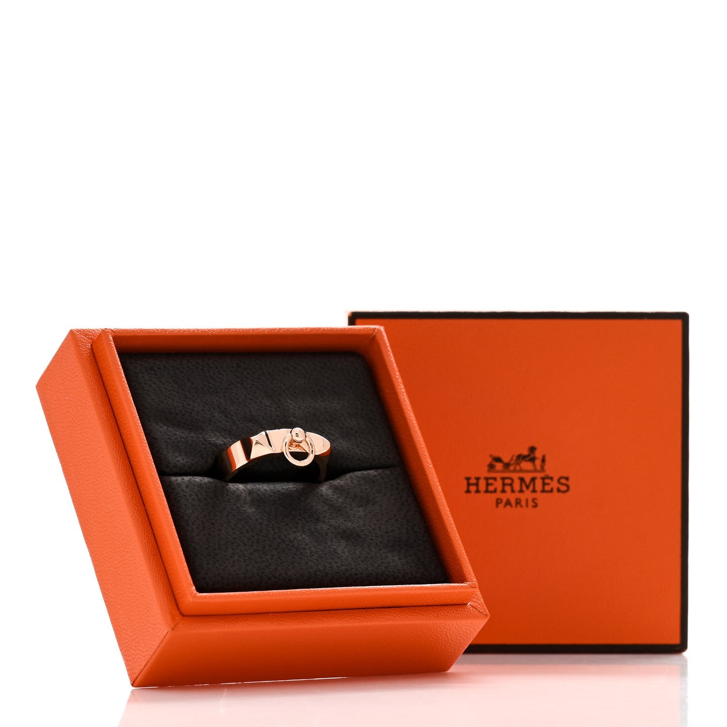 18K Rose Gold PM Collier De Chien Ring 57 8