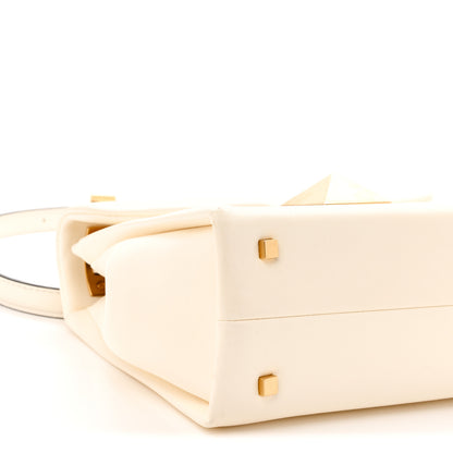 Valentino Garavani Nappa Small One Stud Top Handle Bag Ivory 8 of 9