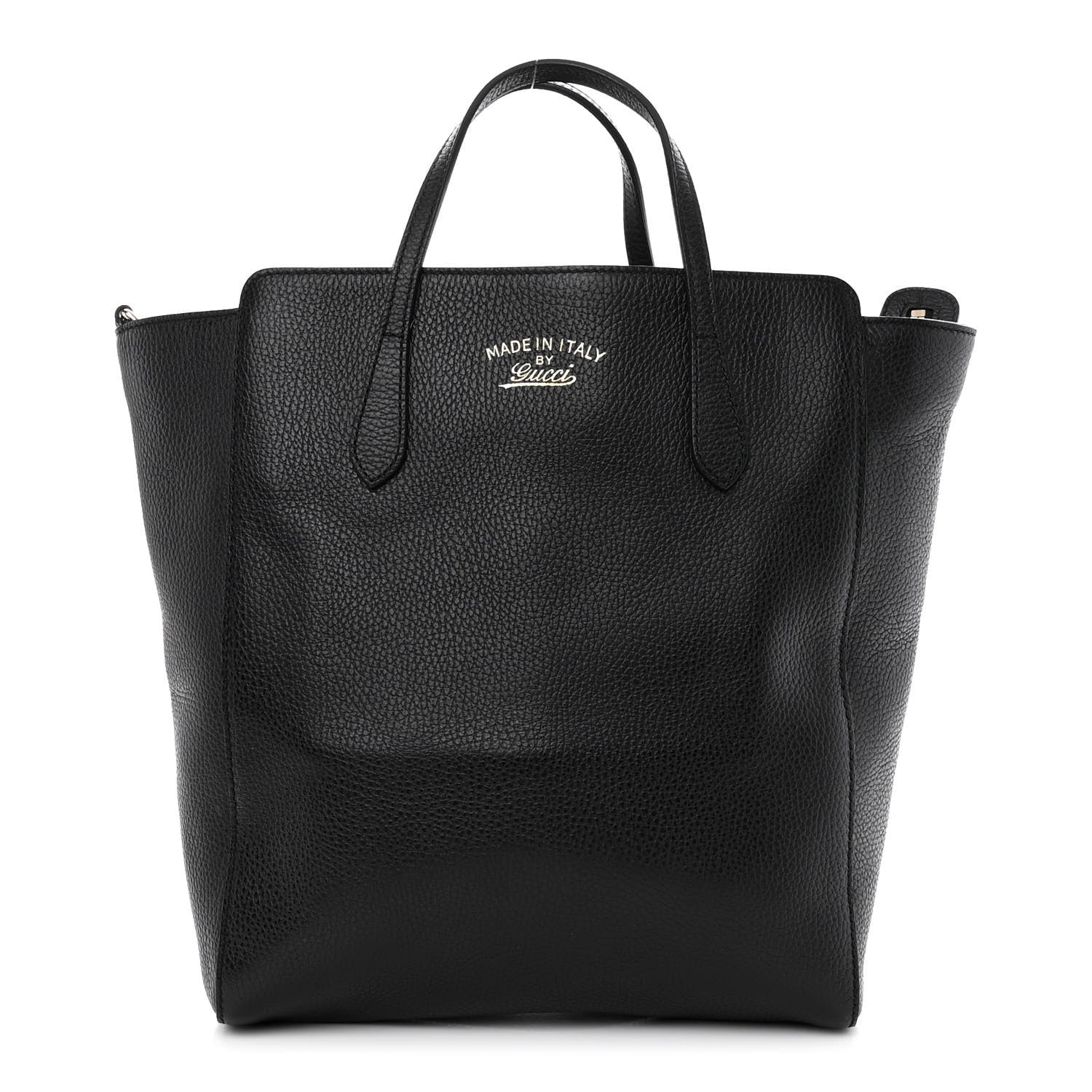Gucci Dollar Calfskin Medium Swing Top Handle Bag Black 1 of 13