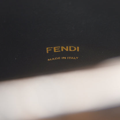 Fendi Vitello Grace Bi-Color FF 1974 Embossed Flip Tote Black Maya 9 of 14