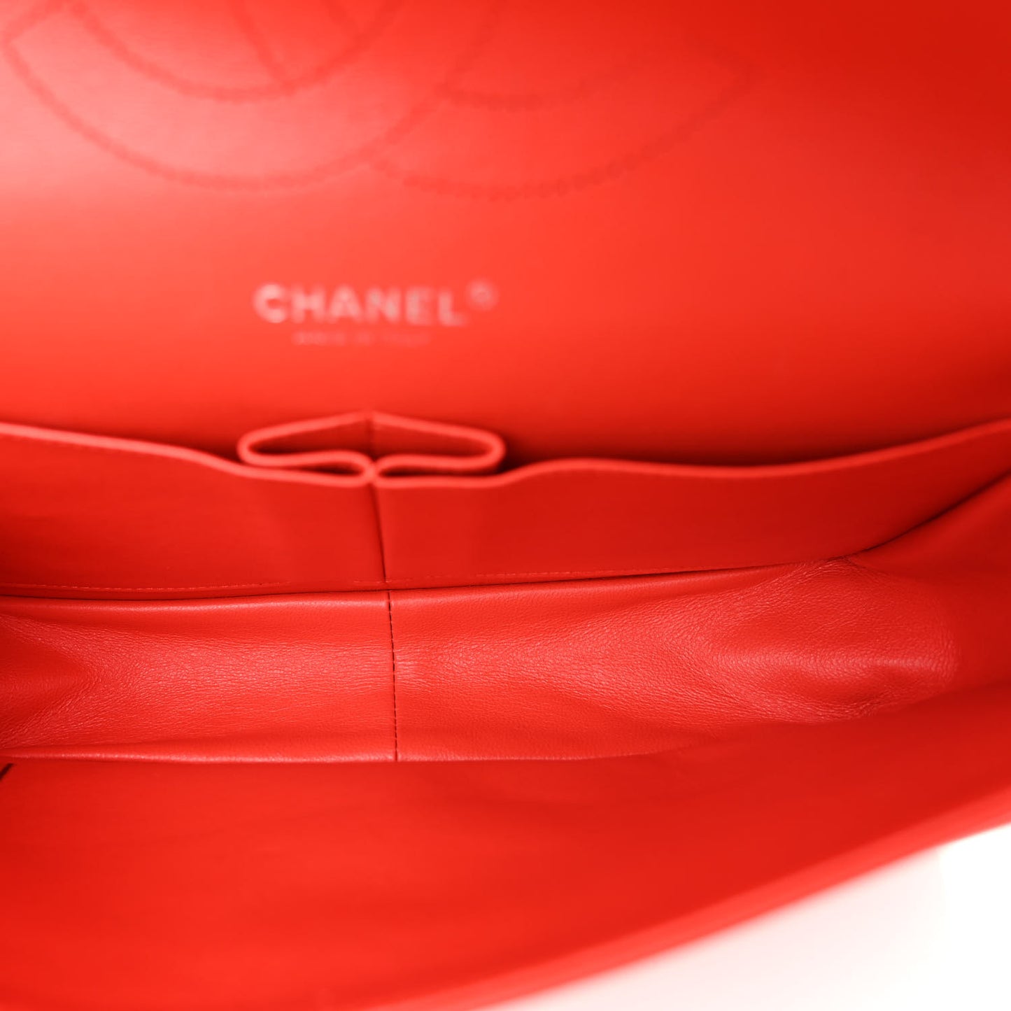 Patent Quilted Jumbo Double Flap Red