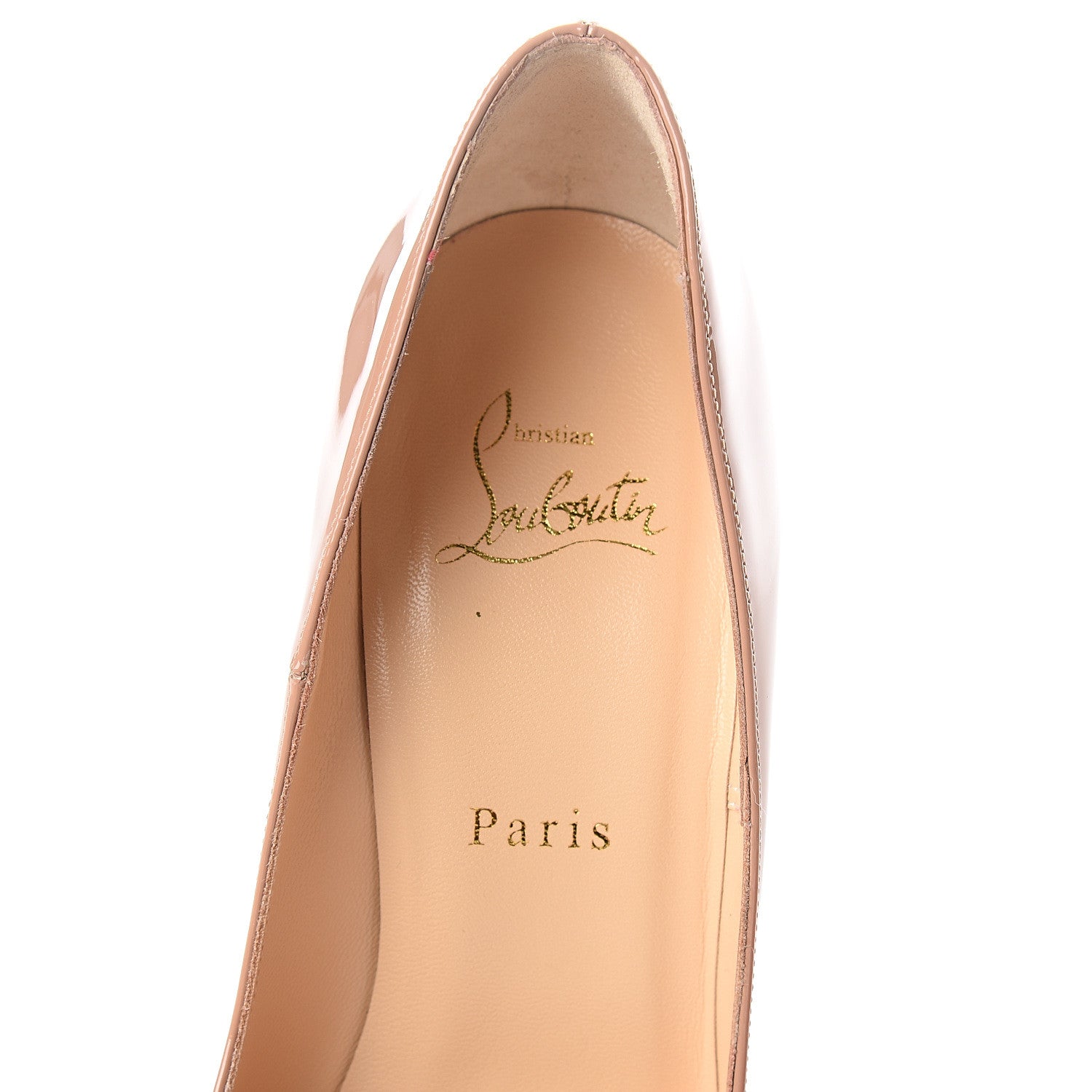 Christian Louboutin Patent So Kate 120 Pumps 38.5 Nude 7 of 8