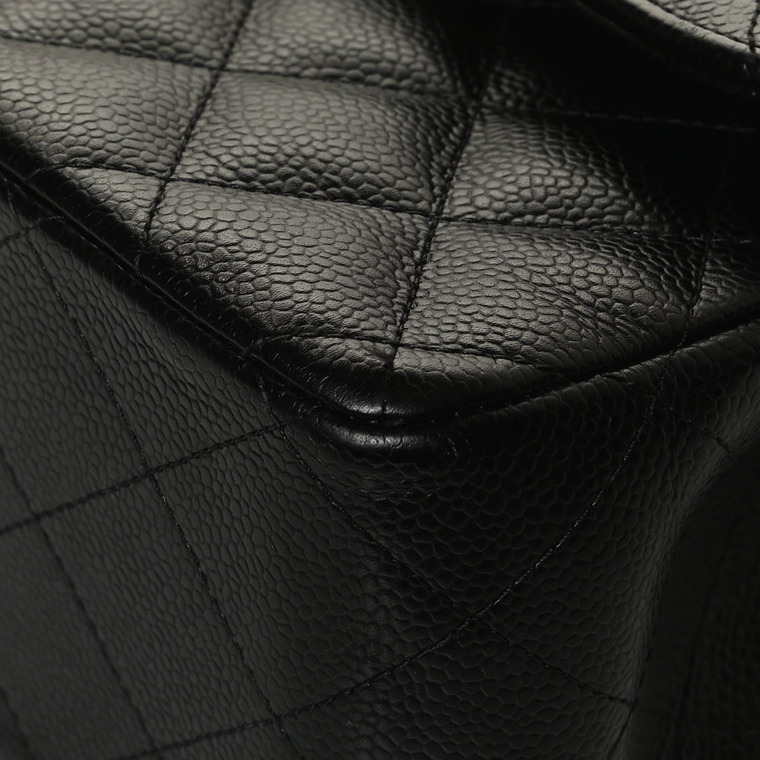 Chanel Caviar Quilted Jumbo Double Flap Black 12 of 17