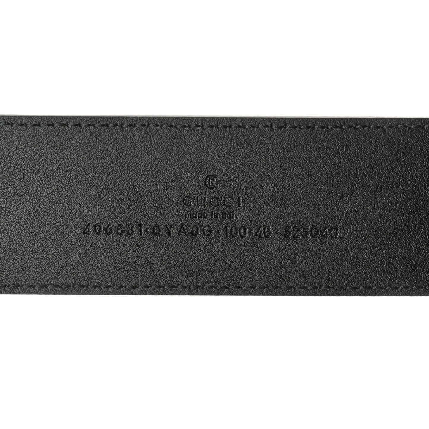 Plutone Calfskin Double G 40mm Belt 100 40 Black