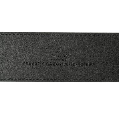 Gucci Plutone Calfskin Double G 40mm Belt 100 40 Black 3 of 7