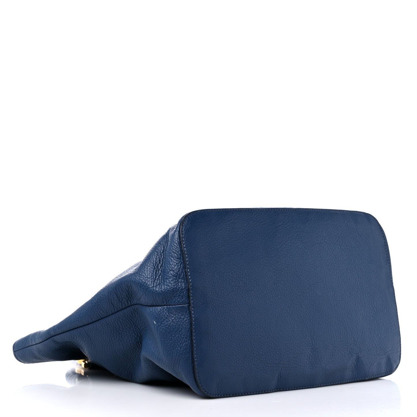 Calfskin Large New Marcie Tote Royal Navy