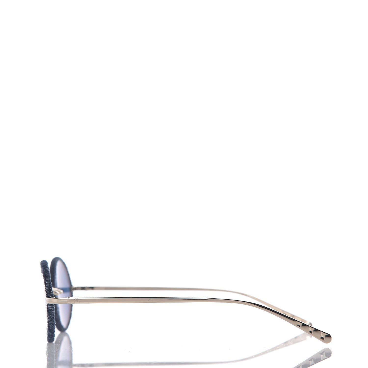 Chanel Metal Denim Oval Sunglasses 4248-J Gold Dark Blue 3 of 6