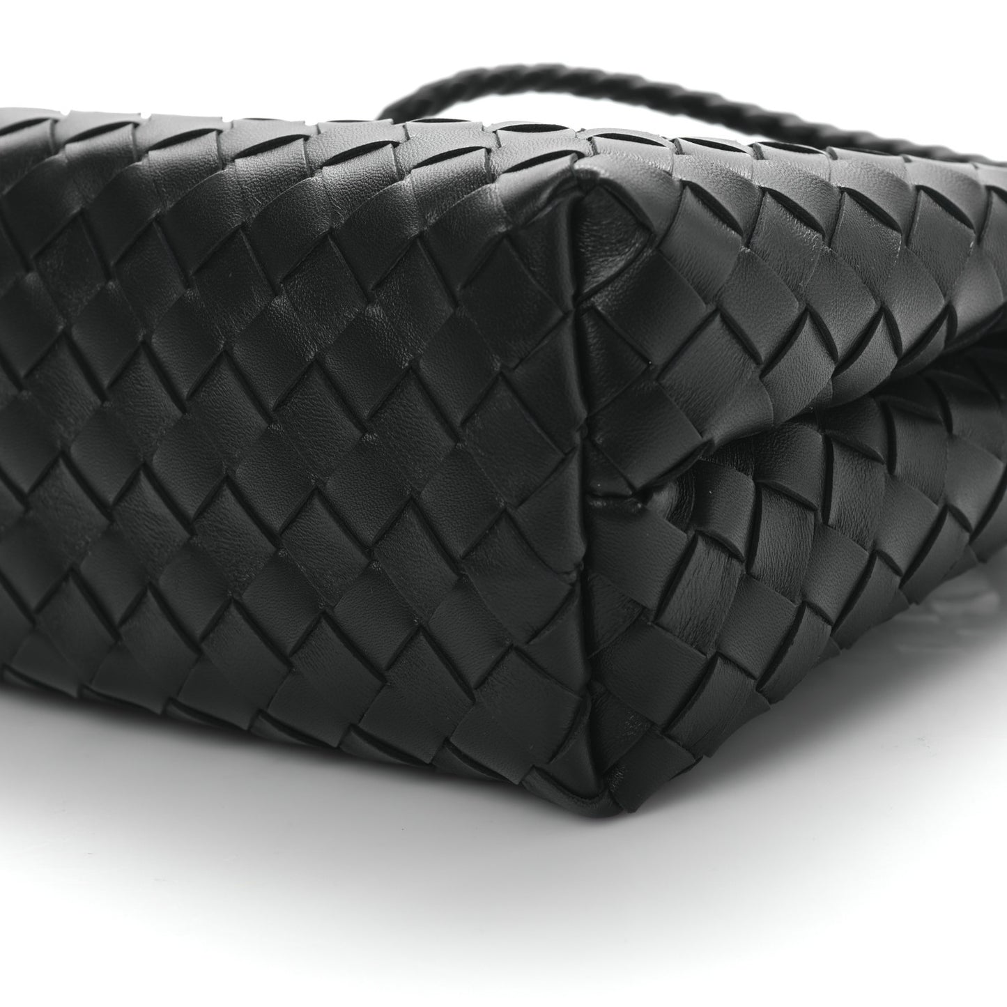 Nappa Intrecciato Small Andiamo Shoulder Bag Black