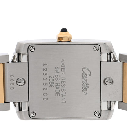 Cartier Stainless Steel 18K Yellow Gold 20mm Tank Francaise Quartz Watch 4 of 4