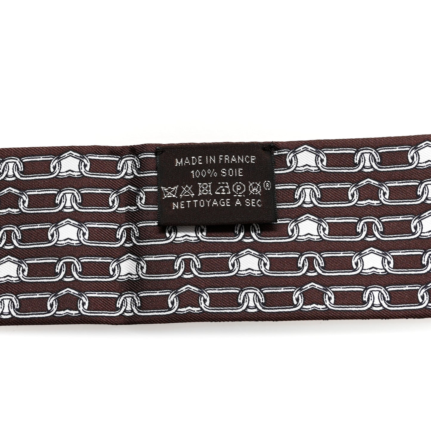 Silk Effet Kaleidoscope Twilly White Anthracite Marron