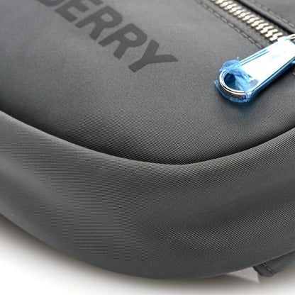 Burberry Econyl Logo Print Small Cannon Bum Bag Charcoal Grey 9 of 9