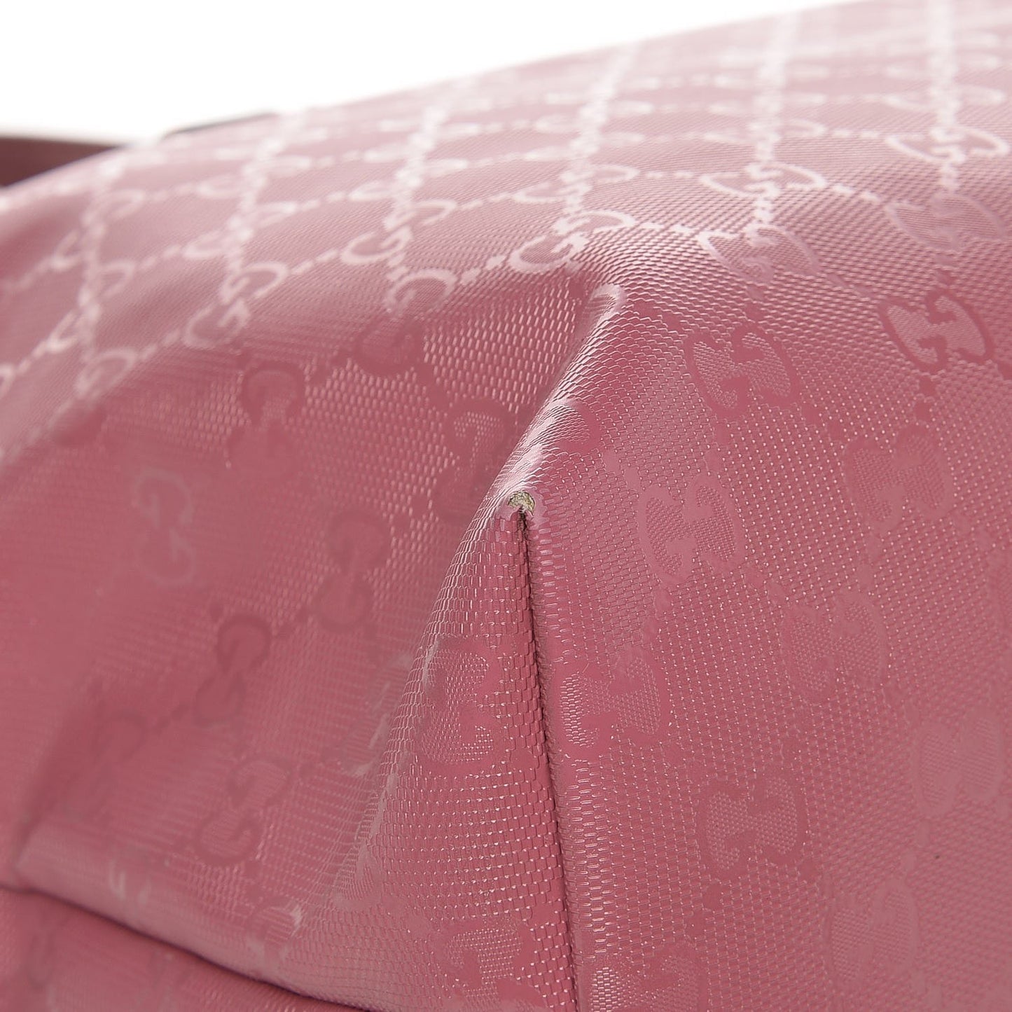 Imprime Monogram Medium Zippered Shopping Tote Rose Blush