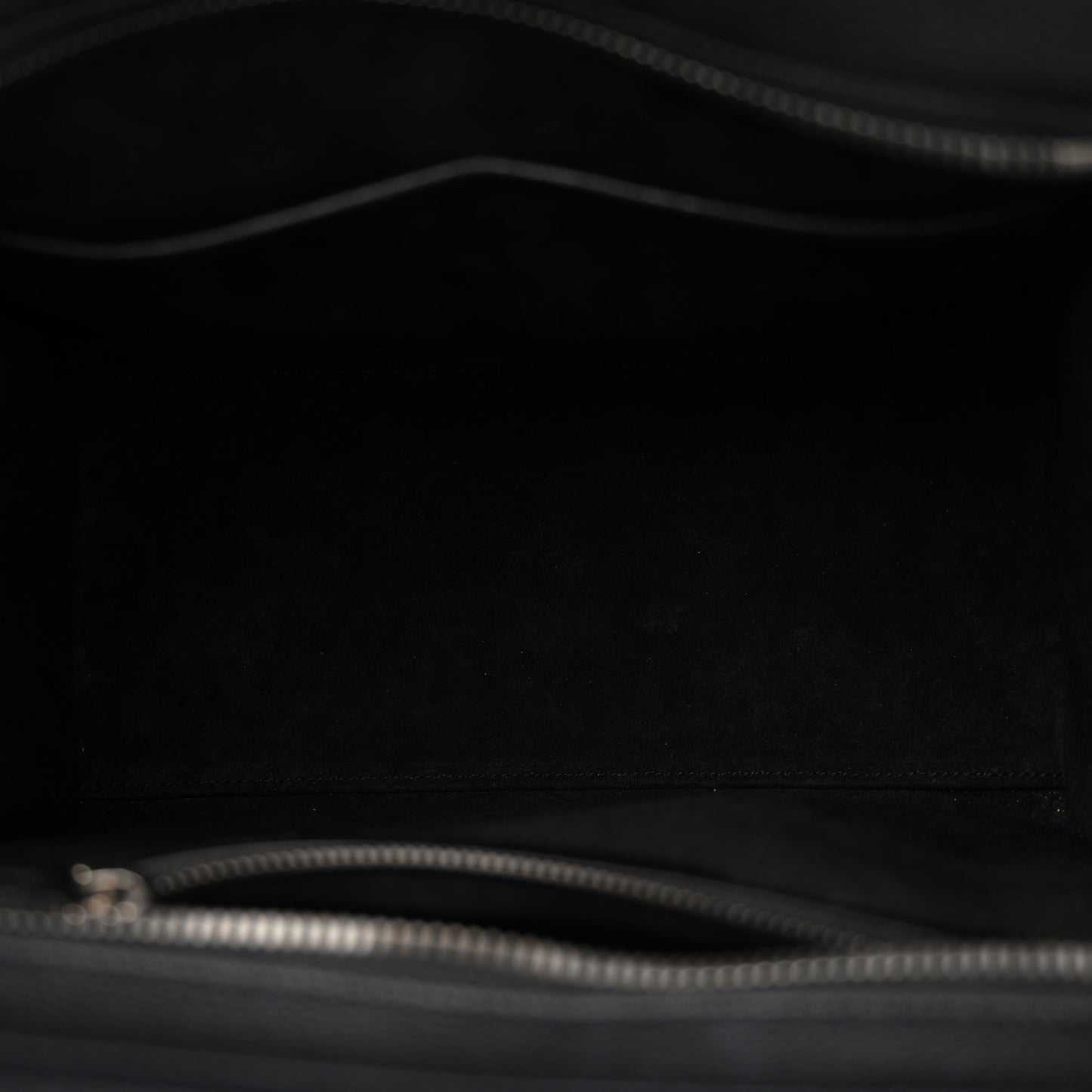 Drummed Calfskin Micro Luggage Black
