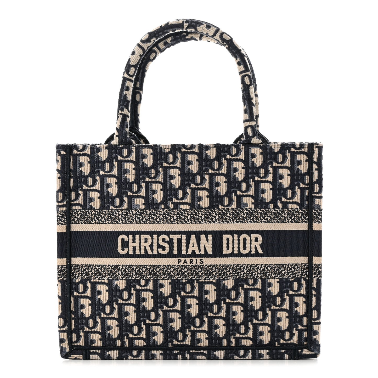 Oblique Small Book Tote Blue Multicolor