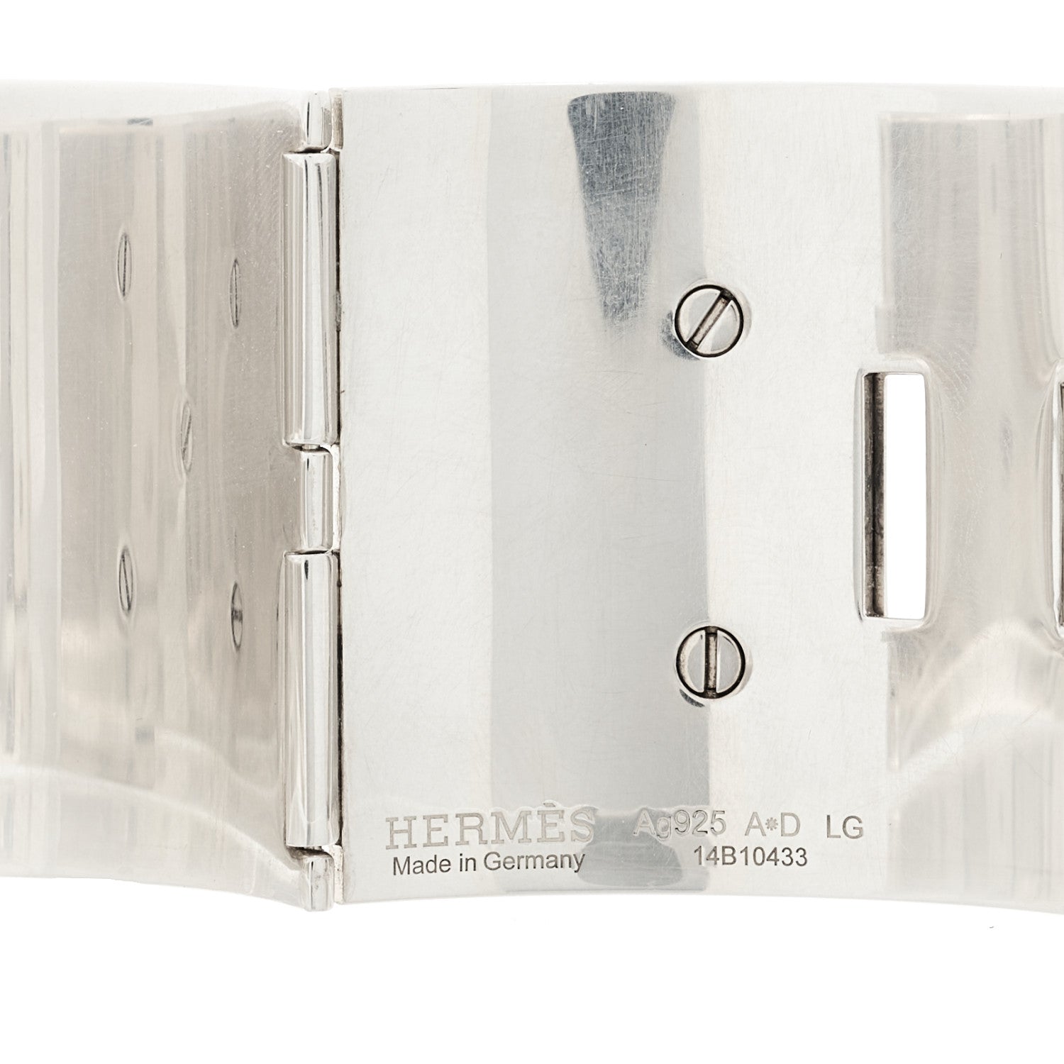 Hermes Sterling Silver Collier De Chien Bracelet LG 4 of 5