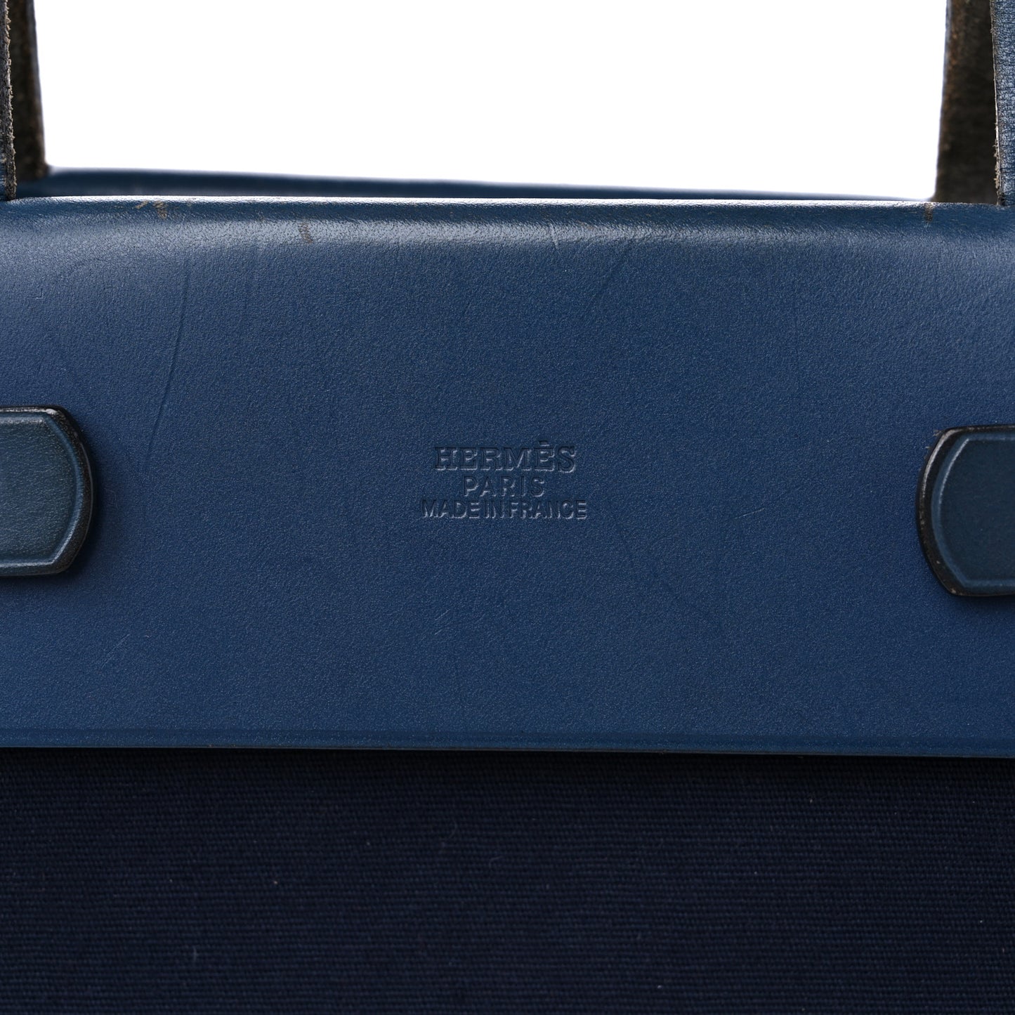 Toile Vache Hunter Herbag Cabas MM Bleu Marine