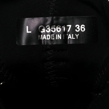 Chanel Velvet Calfskin Mixed Fibers CC Sneakers 36 Black 7 of 7