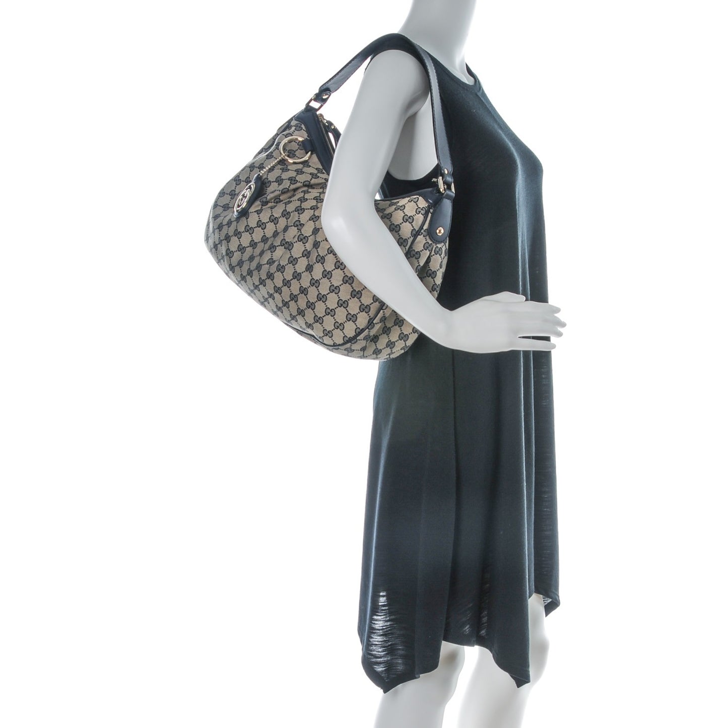 Monogram Medium Sukey Hobo Navy
