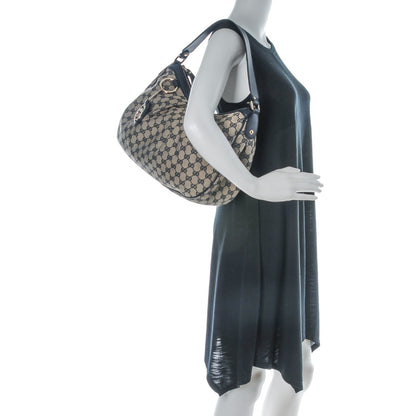 Gucci Monogram Medium Sukey Hobo Navy 2 of 7