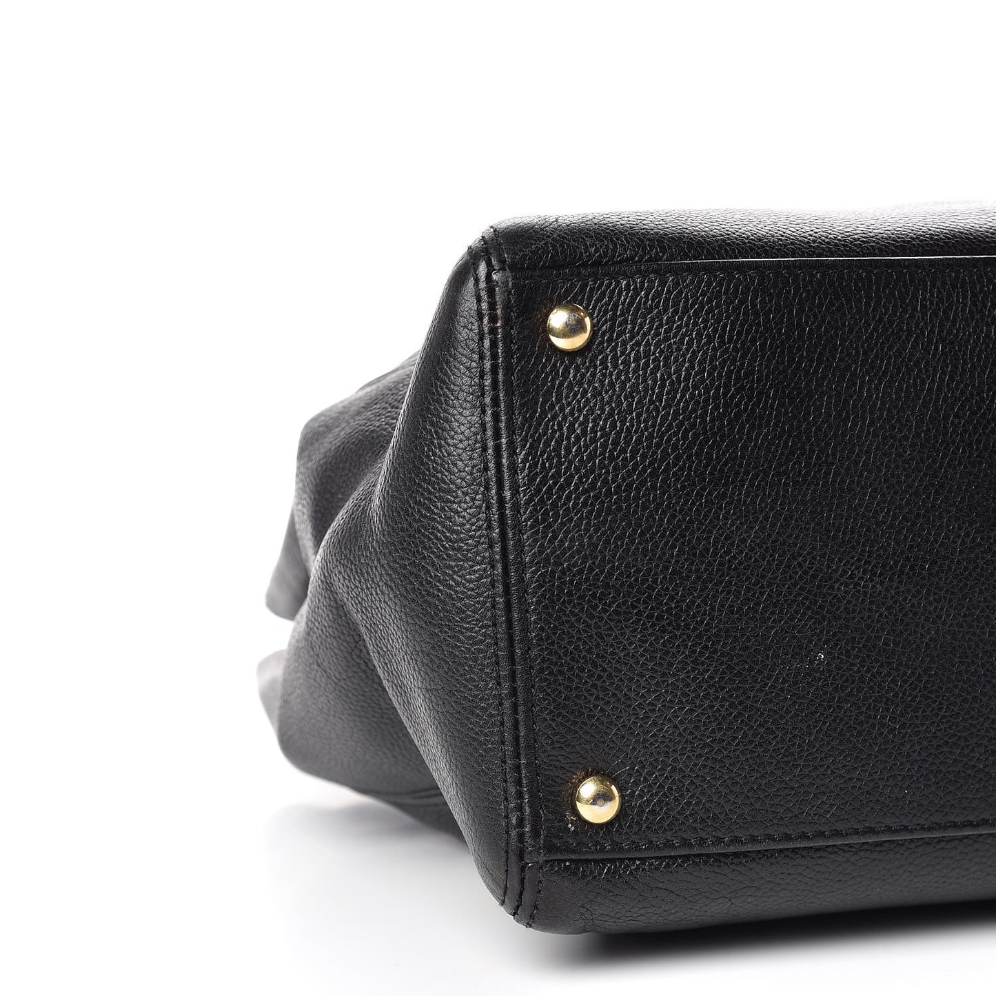 Calfskin Cerf Shopper Tote Black