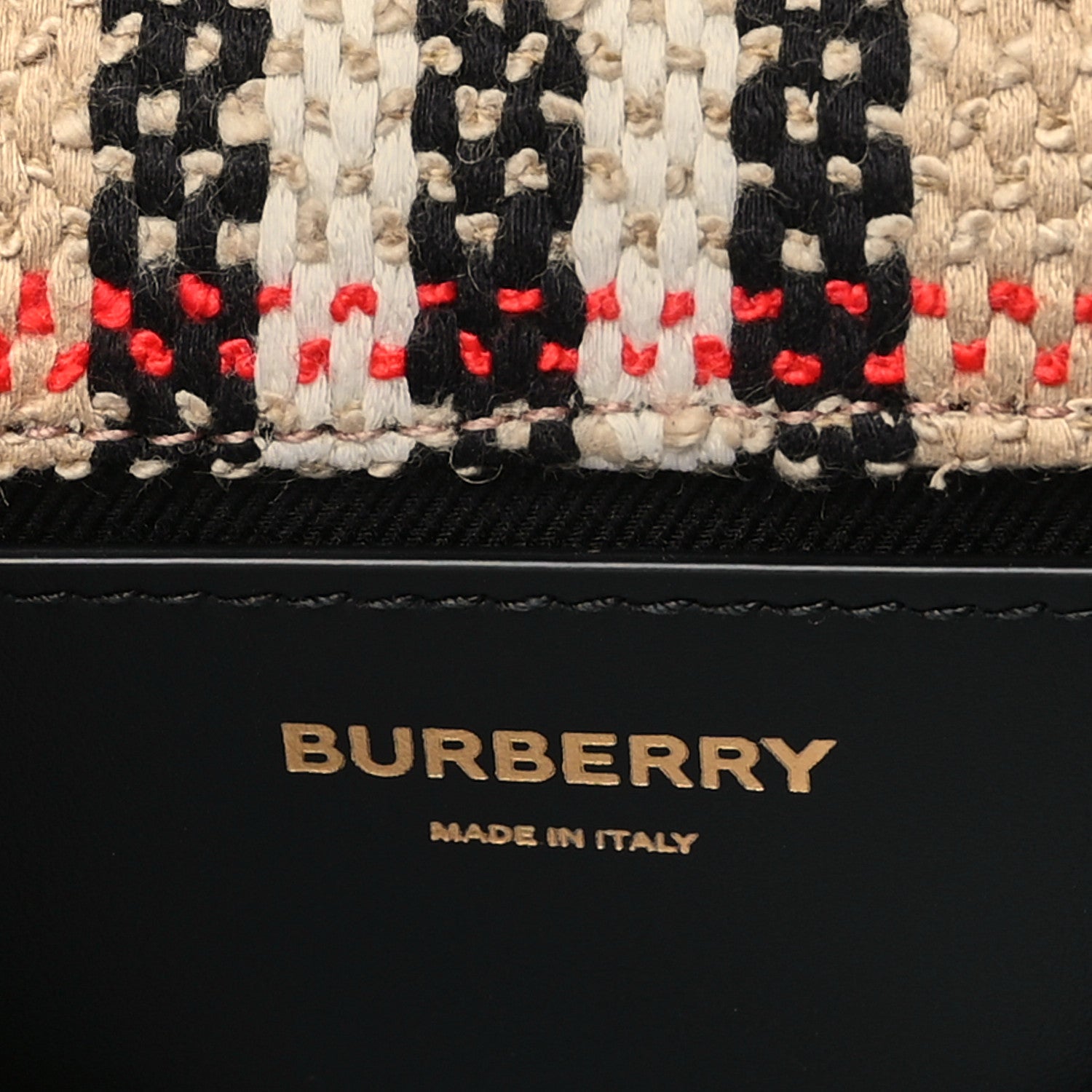 Burberry Calfskin Boucle Check Small Lola Chain Bag Archive Beige 6 of 10