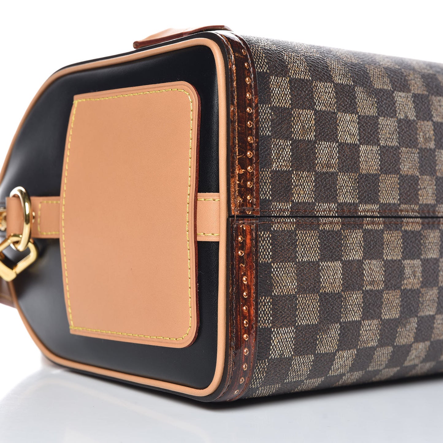 Transformed Damier Ebene Time Trunk Speedy Bandouliere 25 Black