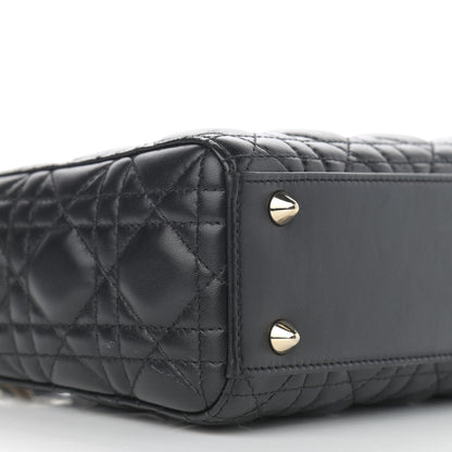 Christian Dior Lambskin Cannage Small Lucky Badges My Lady Dior Black 8 of 11