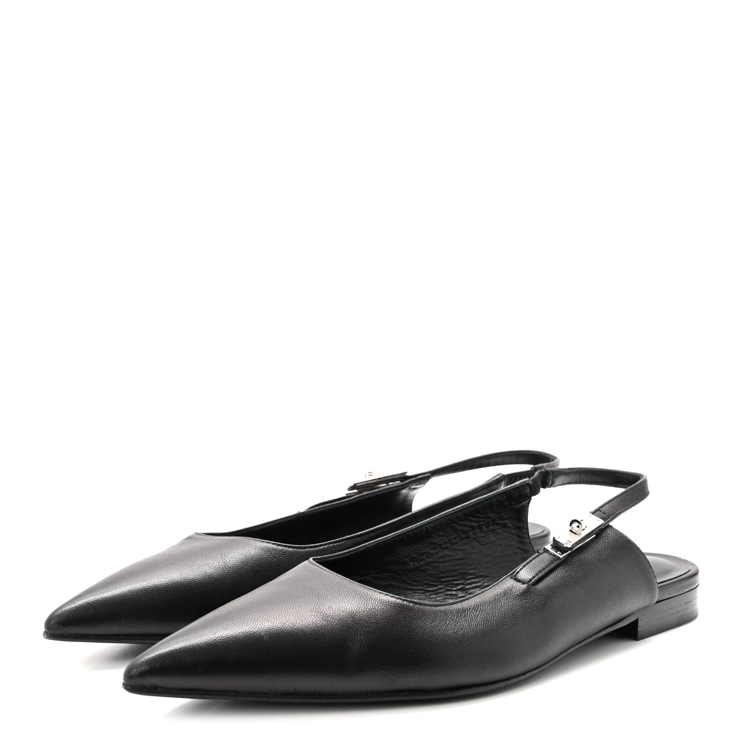 Nappa Lovely Slingback Flats 37.5 Black